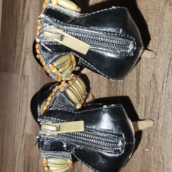 ANN Michelle  High Heels Stone/ Beaded Size 7 - Picture 5 of 6